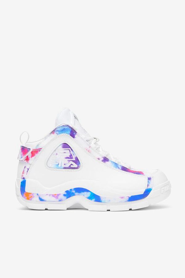 Zapatillas Fila Hombre Blancas / Blancas - Grant Hill 2 Tie Dye Mid - España 058974IKN